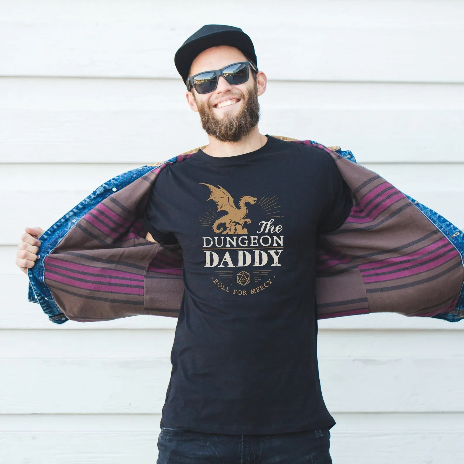 Awesome Dungeon Daddy DnD Shirt - Roleplaying Shirt - Dungeons and Dragons Shirt - Fathersday