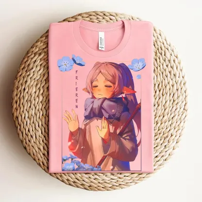 Frieren Shirt, Kawaii Anime Shirt
