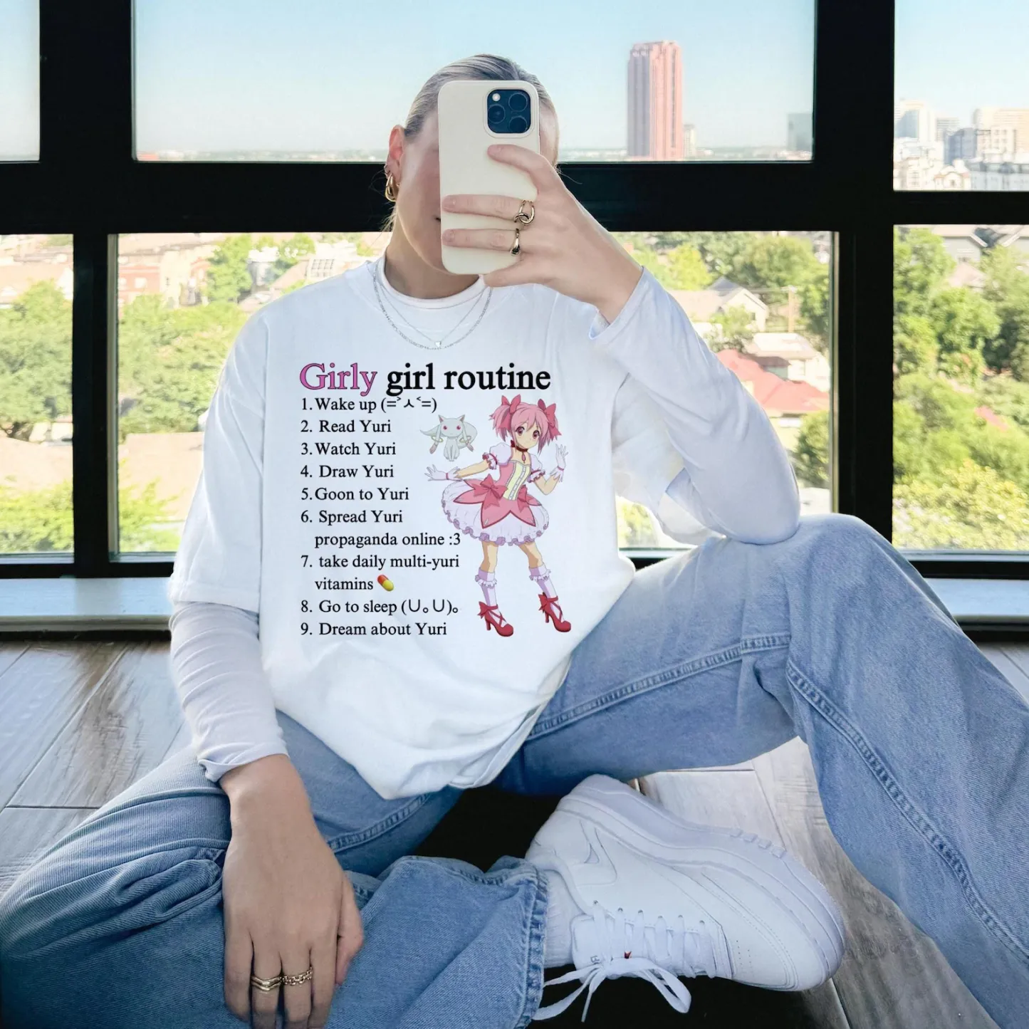 Camiseta "Girls Love Yuri", camiseta "Toxic Ship", Madoka Magica, Cozycore WLW, anime