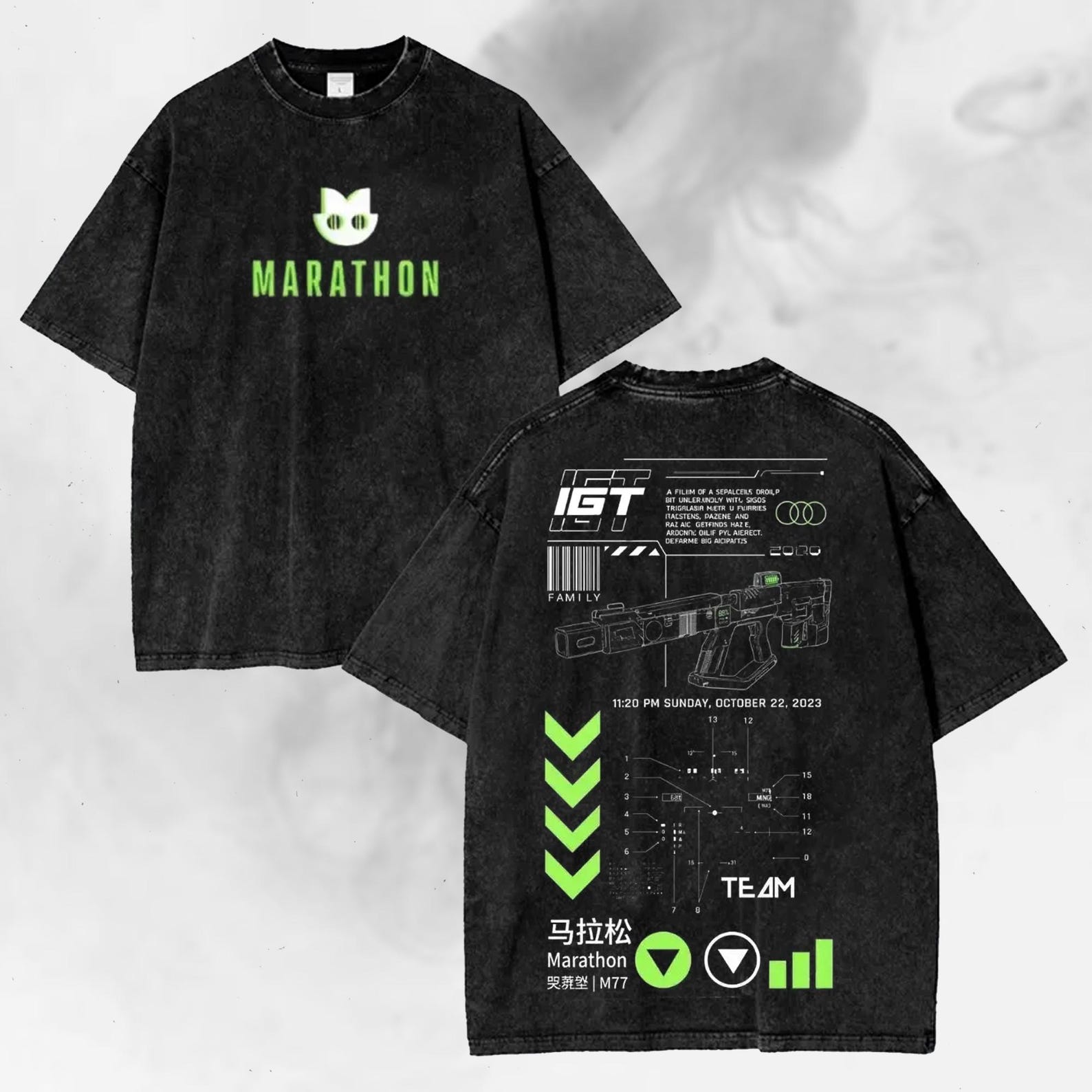 Marathon Washed T-shirt/Crewneck/Hoodie