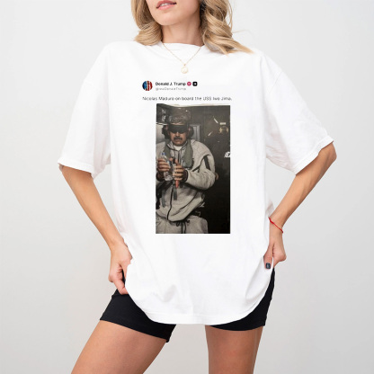 Nicolas Maduro On Board The USS Unisex Shirts/Crewneck/Hoodie