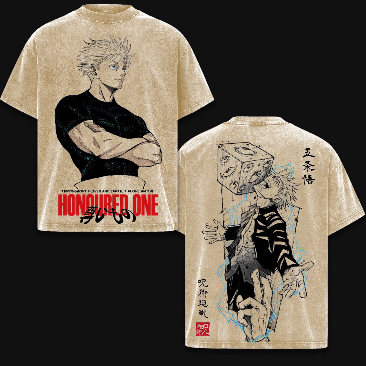 Gojo Satoru Jujutsu Kaisen Vintage Washed T-shirt/Crewneck/Hoodie