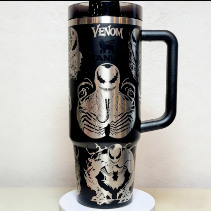 Laser Engraved Superhero Stanley Tumbler cup
