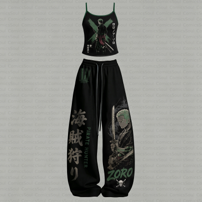 ONE PIECE Top & Elasticated Trousers Two-Piece Set