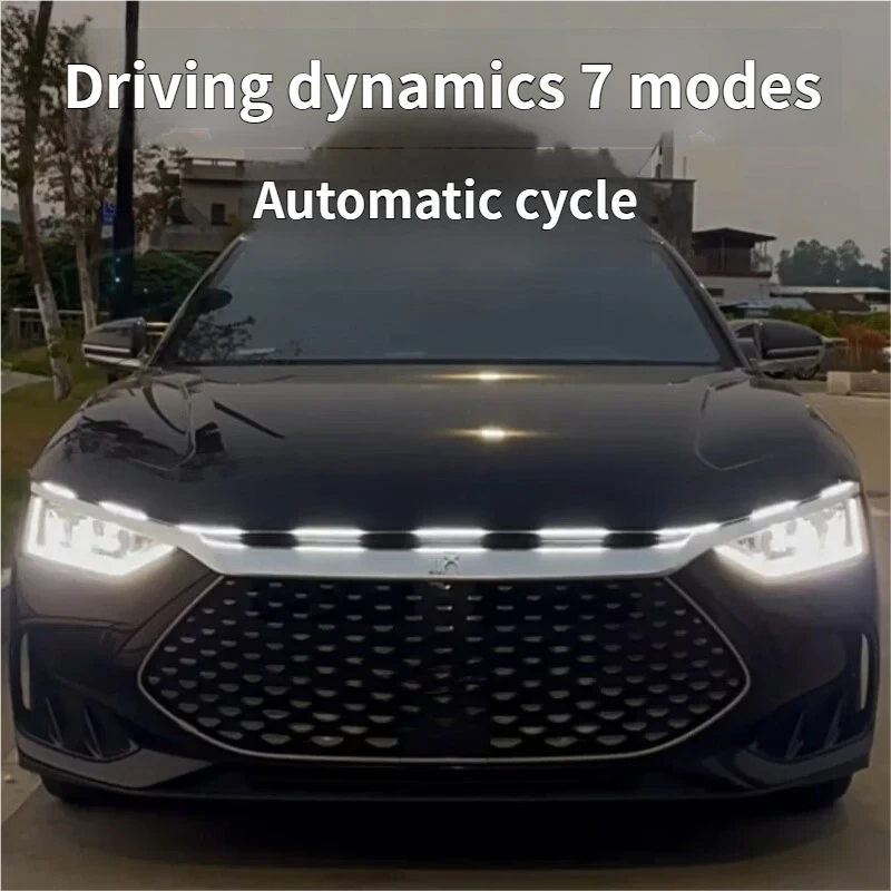 Car hood light bar, two-color