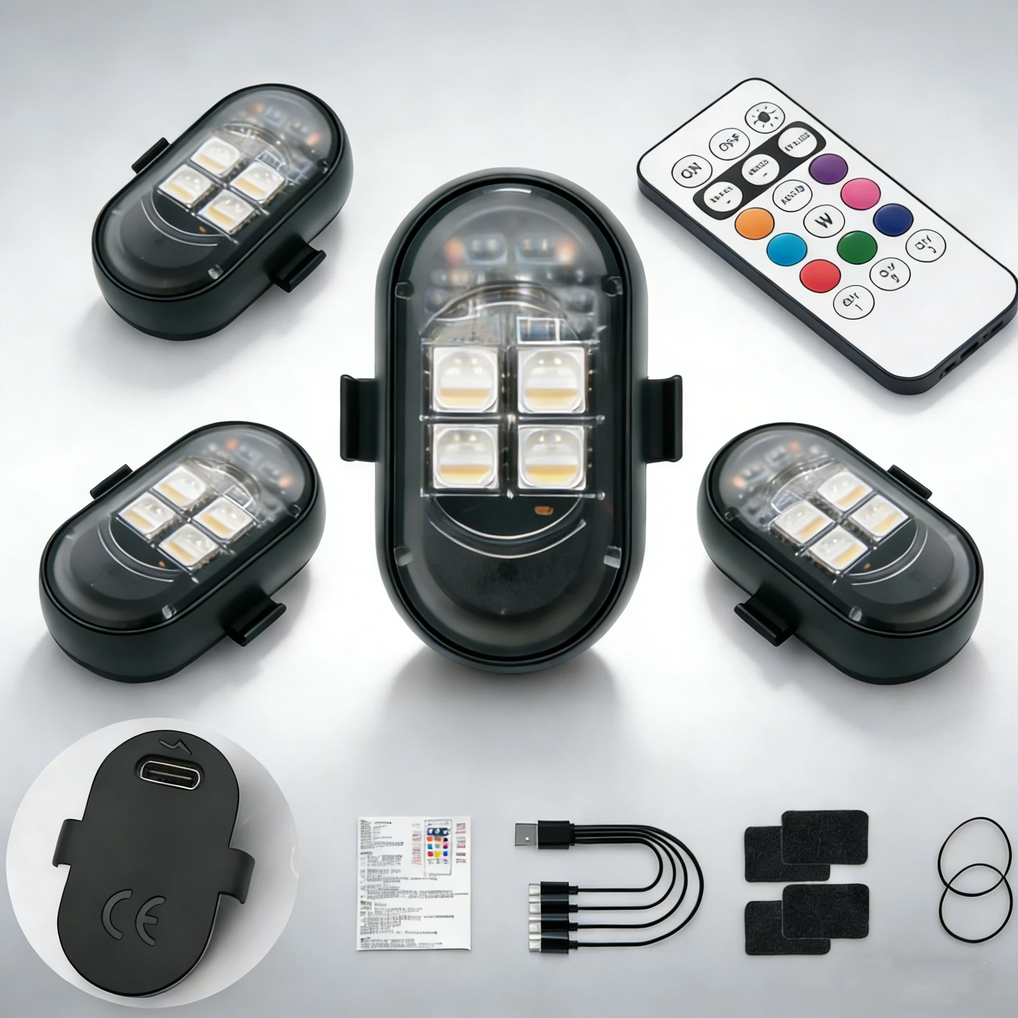 Wireless remote control LED strobe light