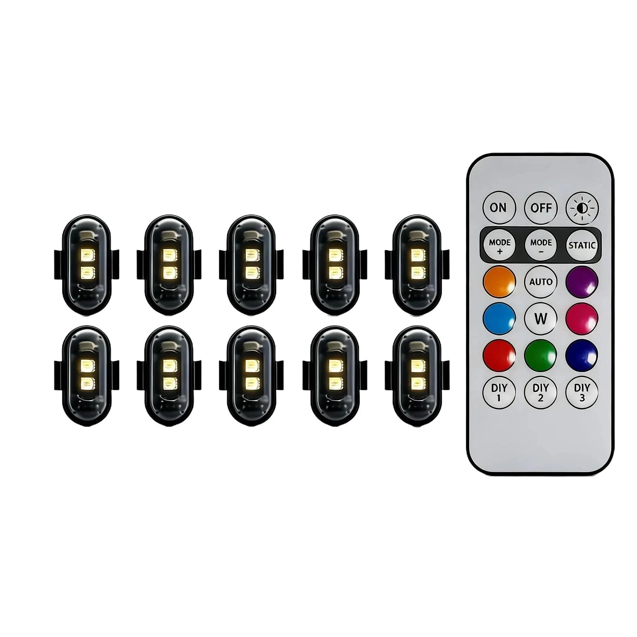 Wireless remote control airplane light