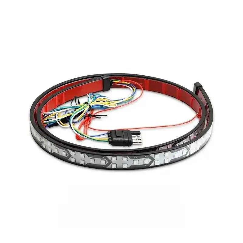 Pickup truck LED colored taillight strip
