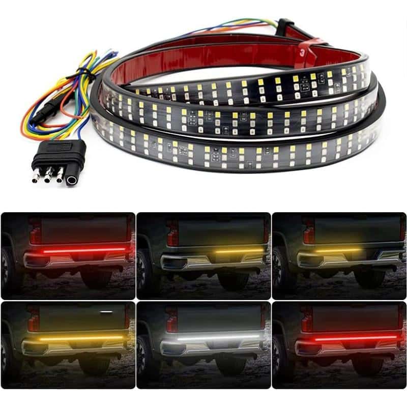 Truck tailgate light bar