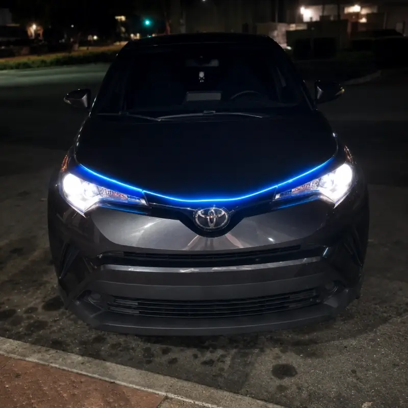 Car hood lights