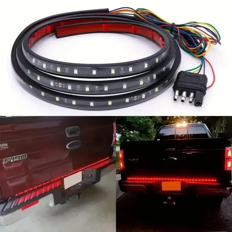 Pickup truck LED light bar single row light
