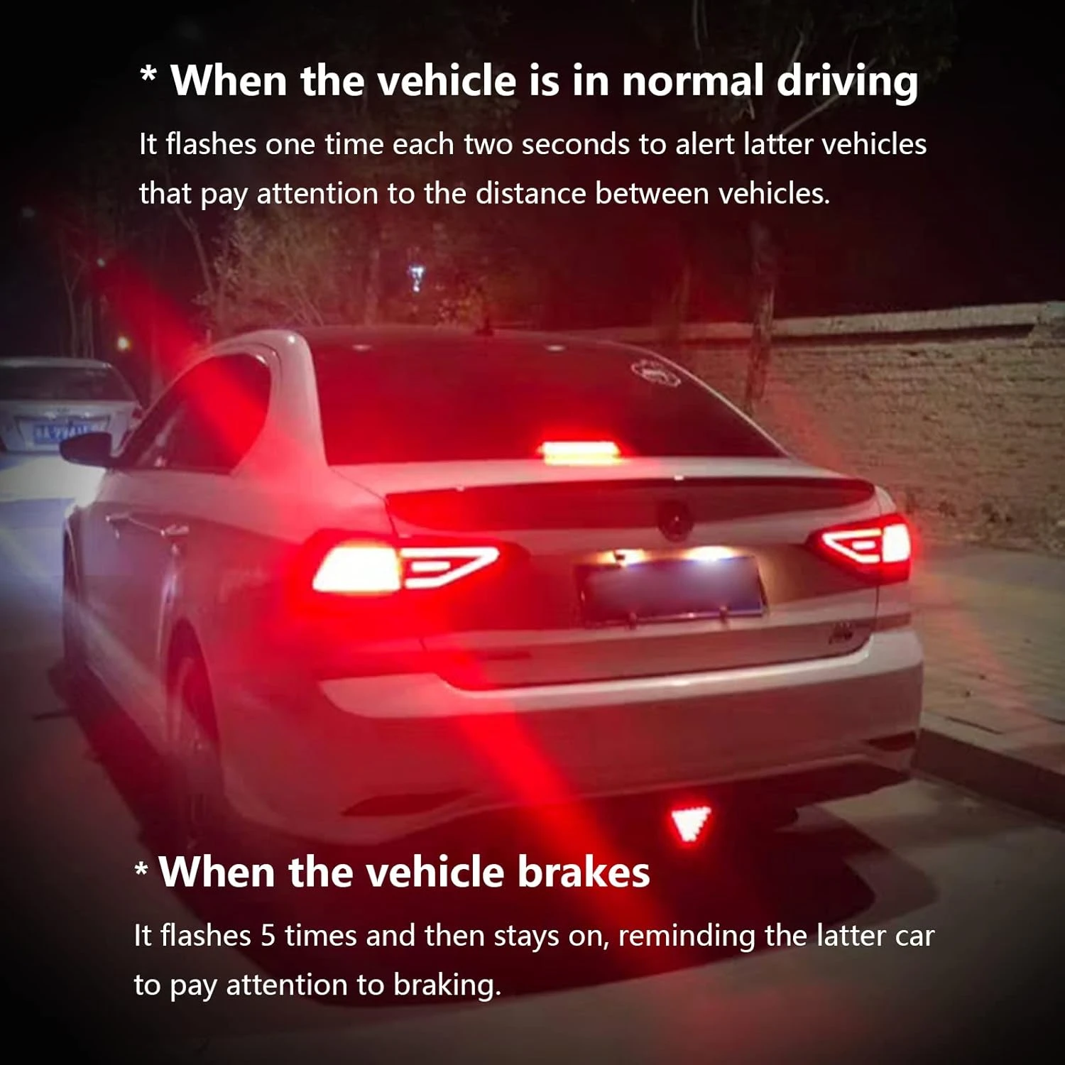Triangle Brake Signal Lamp 
