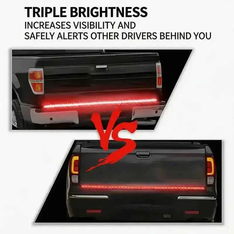 Truck tailgate light bar