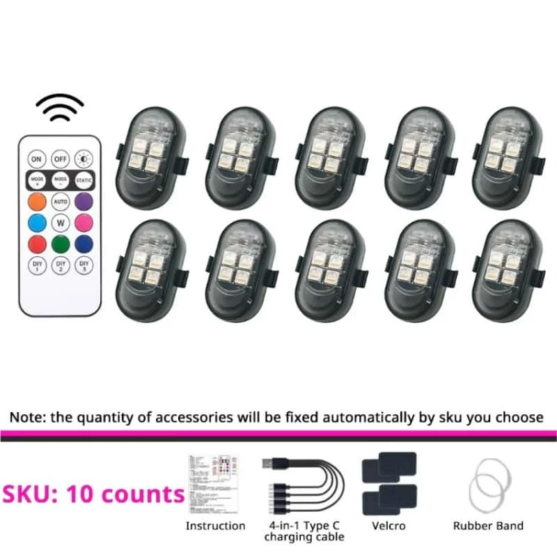 Wireless remote control LED strobe light