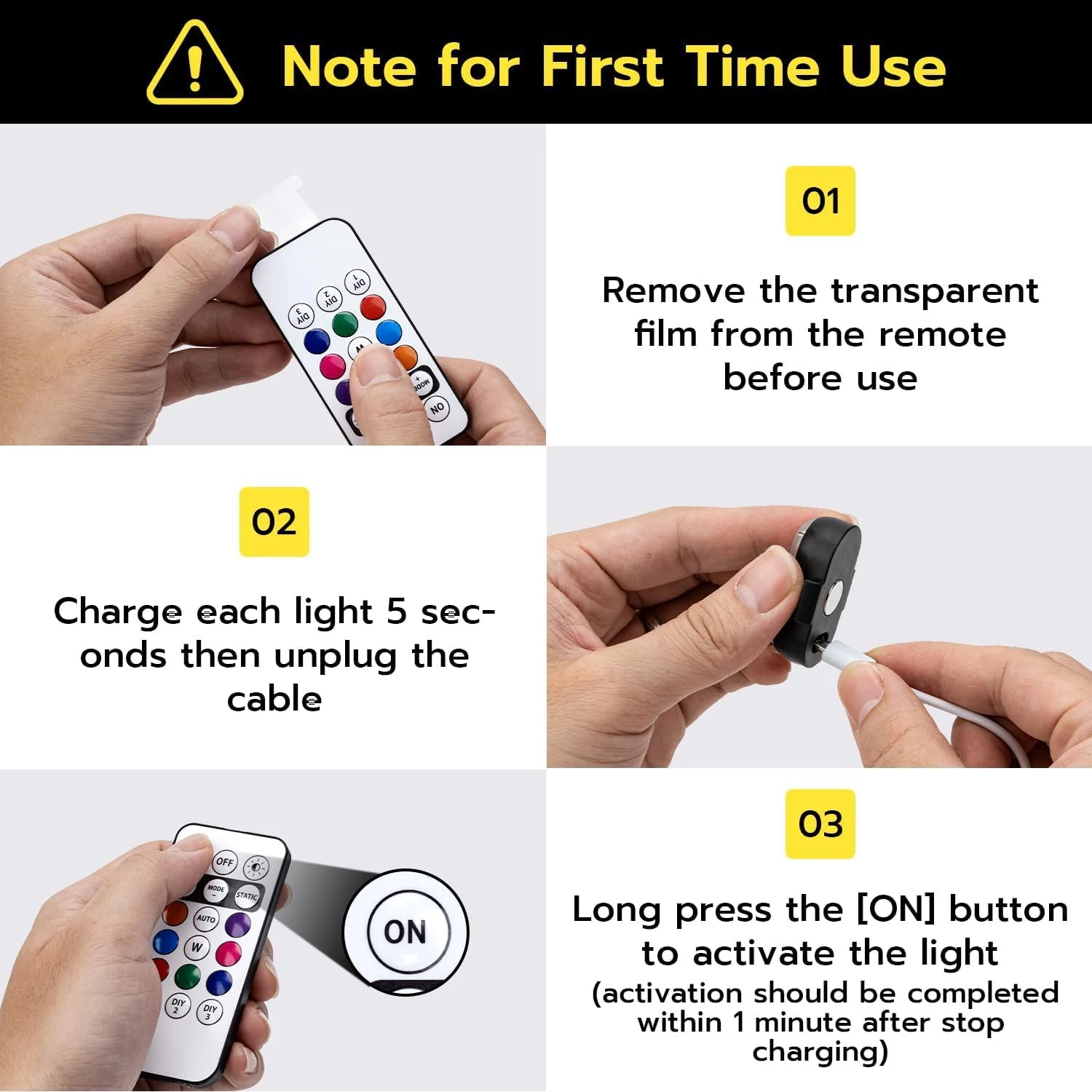 Wireless remote control airplane light