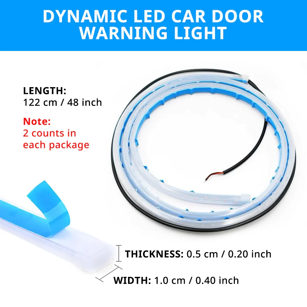 Car door warning lights
