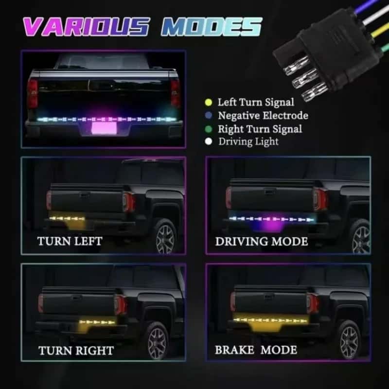 LED color tailgate light