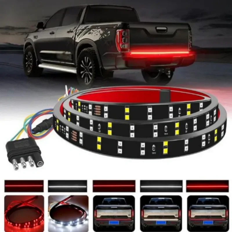 Pickup truck LED light strip double row lights