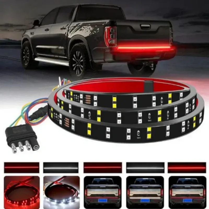 Pickup truck LED light strip double row lights