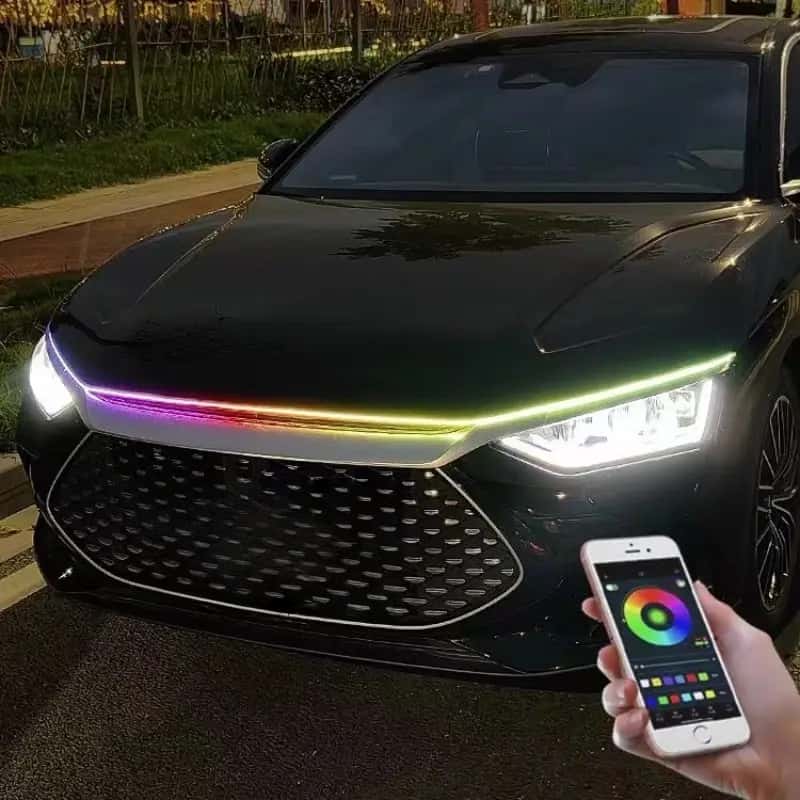 Smart App Car Hood Light Bar