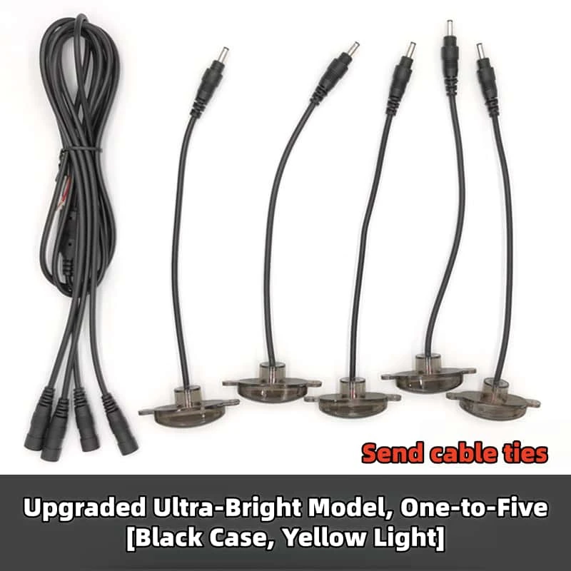 small yellow light on car grille