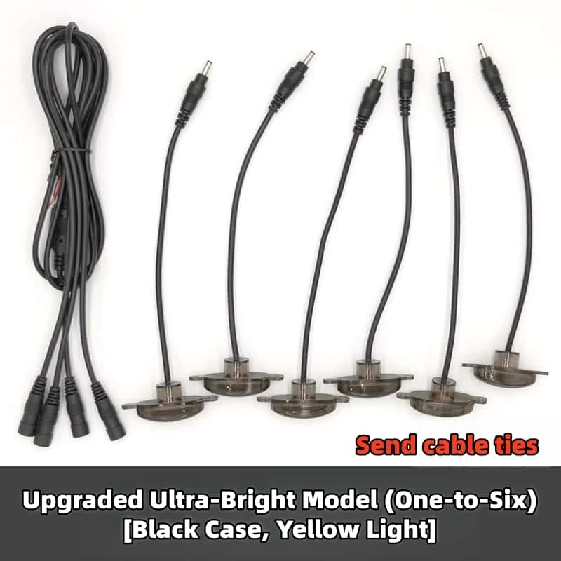 small yellow light on car grille