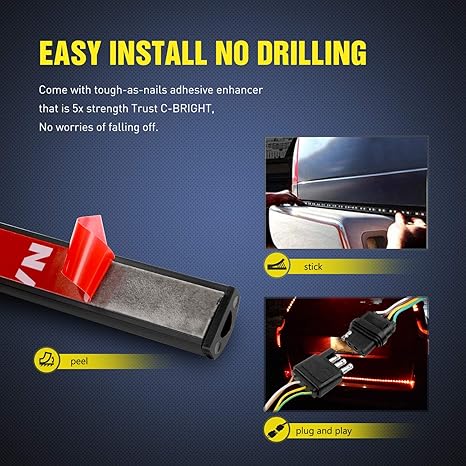 LED tailgate light strip