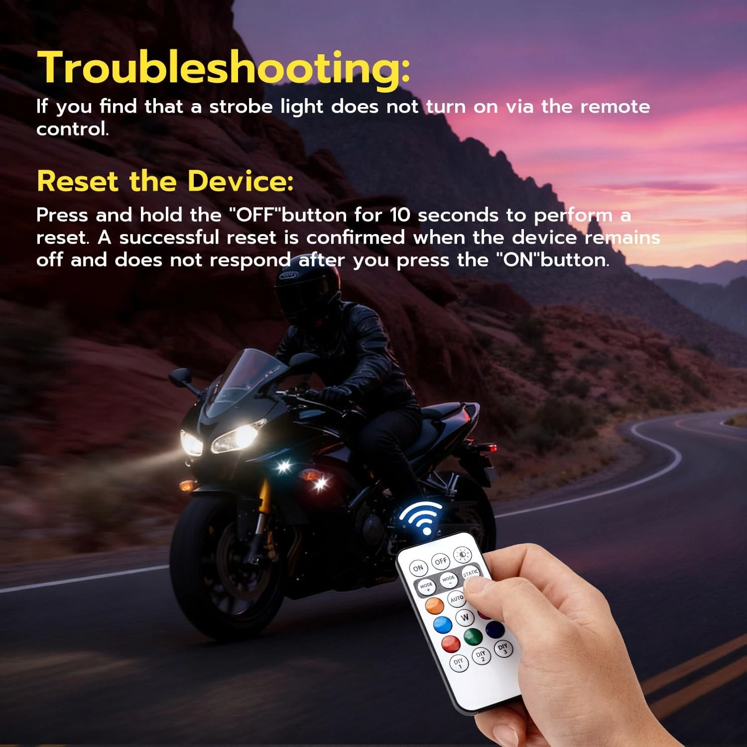 Wireless remote control airplane light