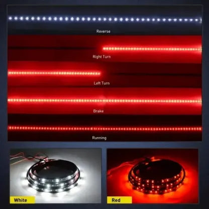 Pickup truck LED light bar single row light