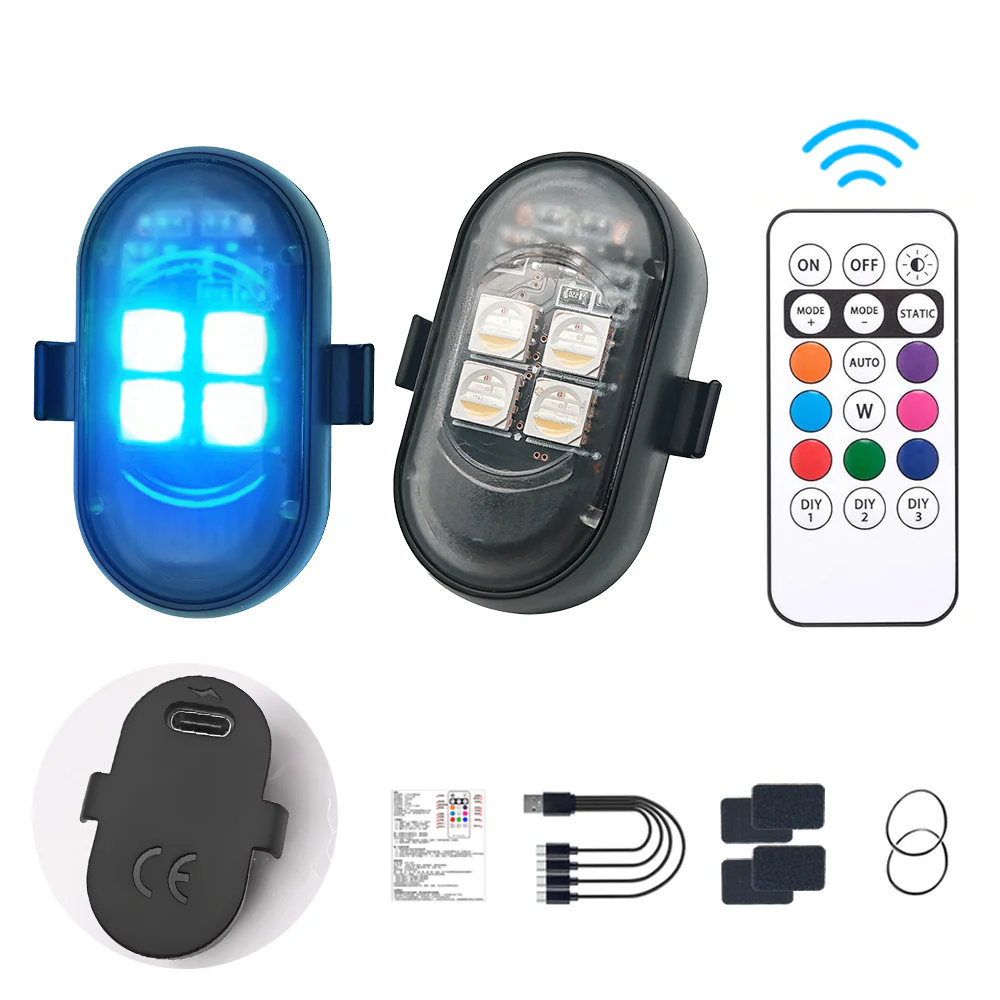 Wireless remote control LED strobe light