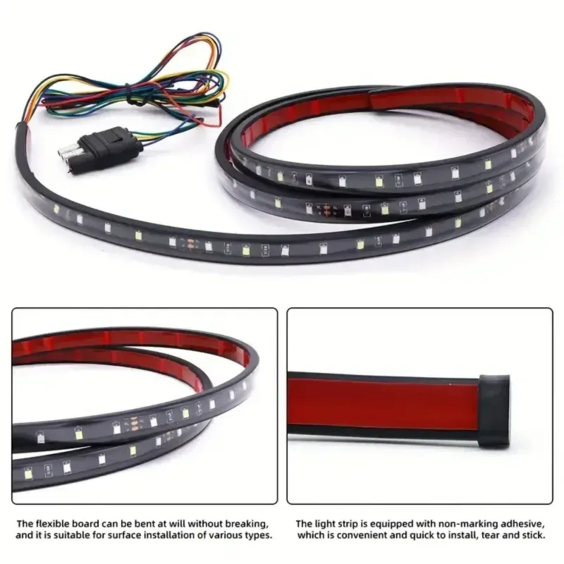 Pickup truck LED light bar single row light