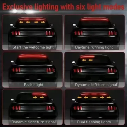 Carbon fiber car taillights
