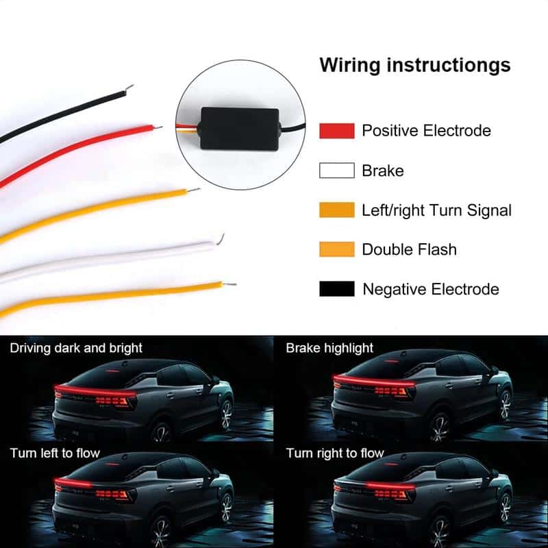 Through the taillights