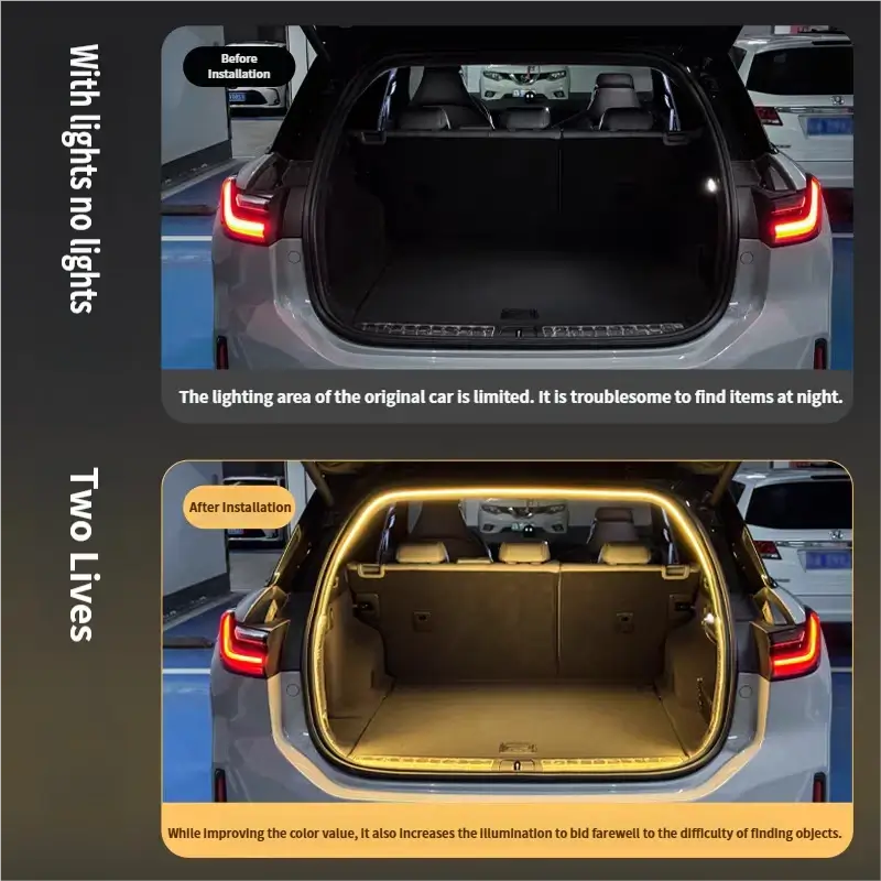 Trunk light with cigarette lighter