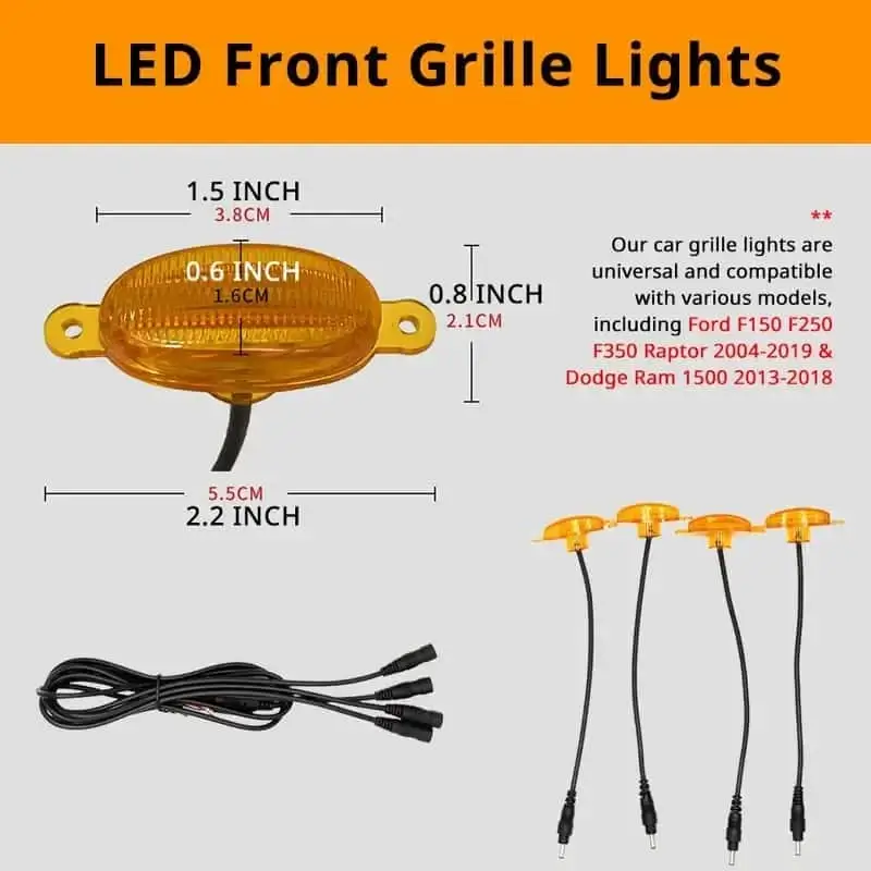 Car grille lights