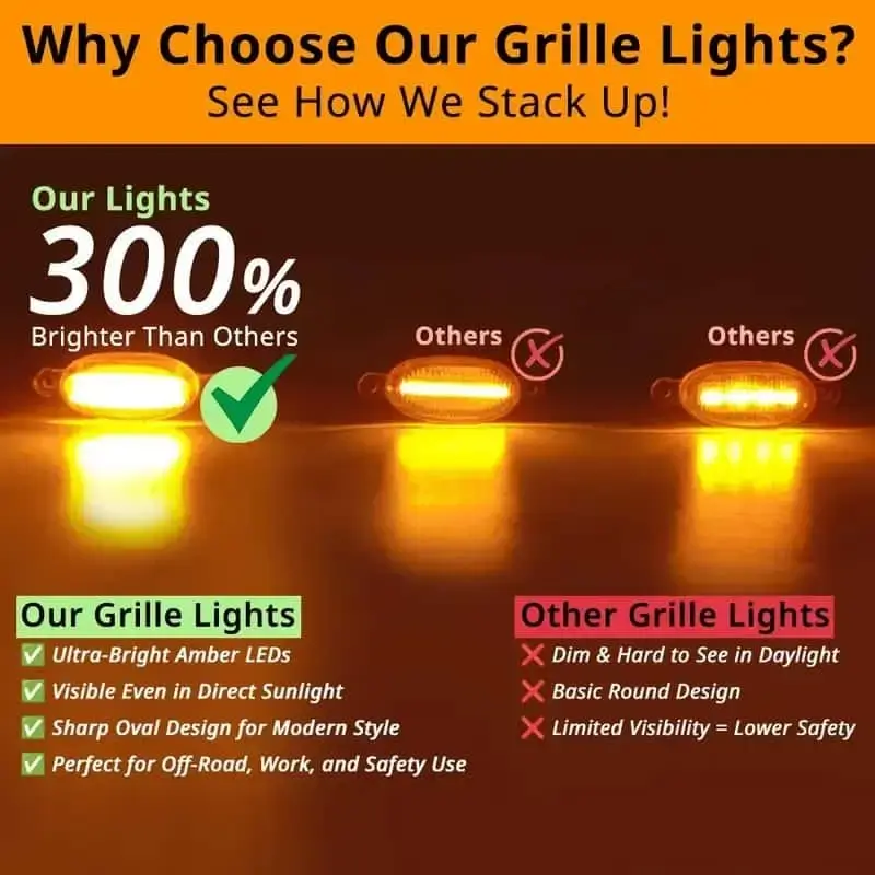 Car grille lights
