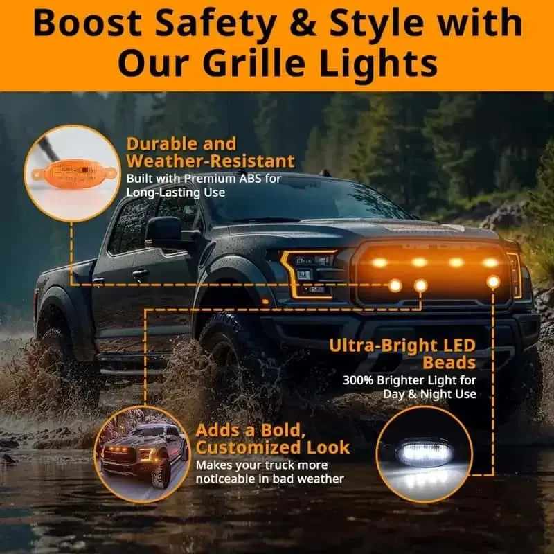 Car grille lights