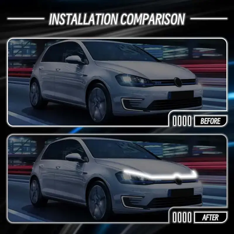 Car Dynamic hood lights