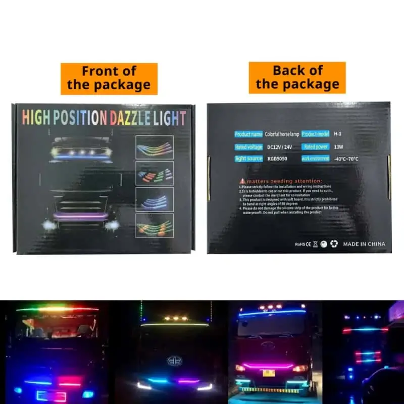 Colorful running lights