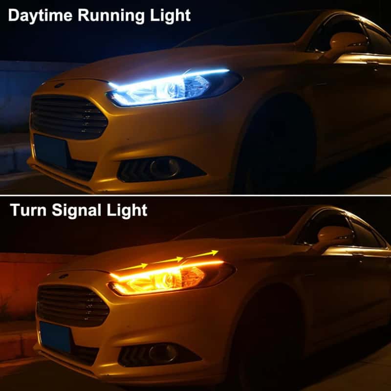 Eyebrow lamp light guide strip