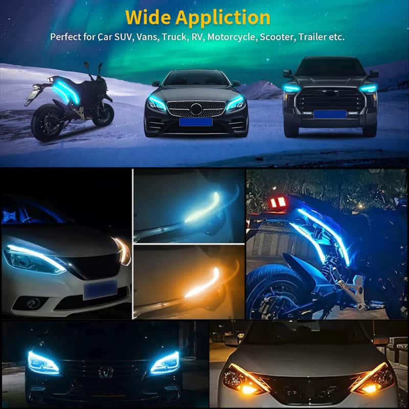 Eyebrow lamp light guide strip