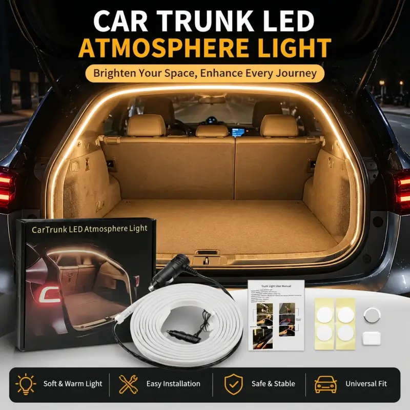 Trunk light with cigarette lighter