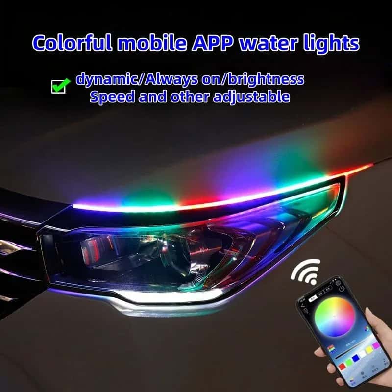 Eyebrow lamp light guide strip