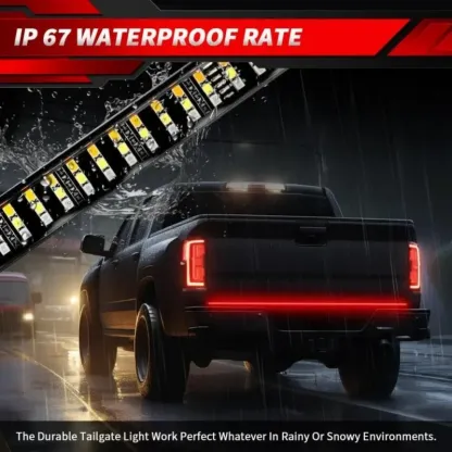 Pickup truck LED light strip three rows of lights