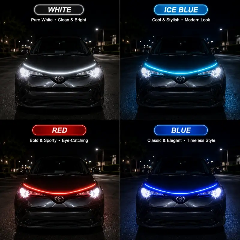 Car hood lights