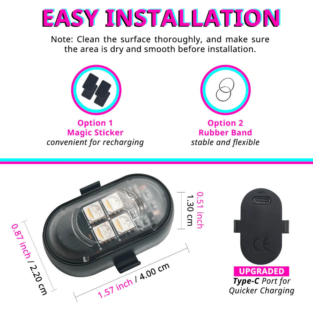 Wireless remote control LED strobe light