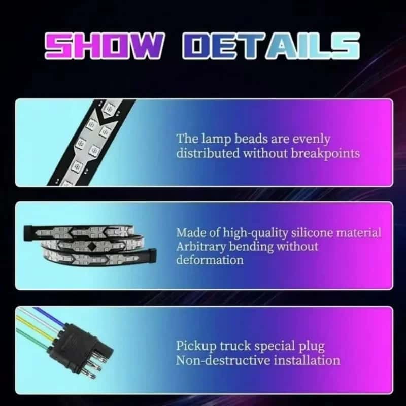 LED color tailgate light