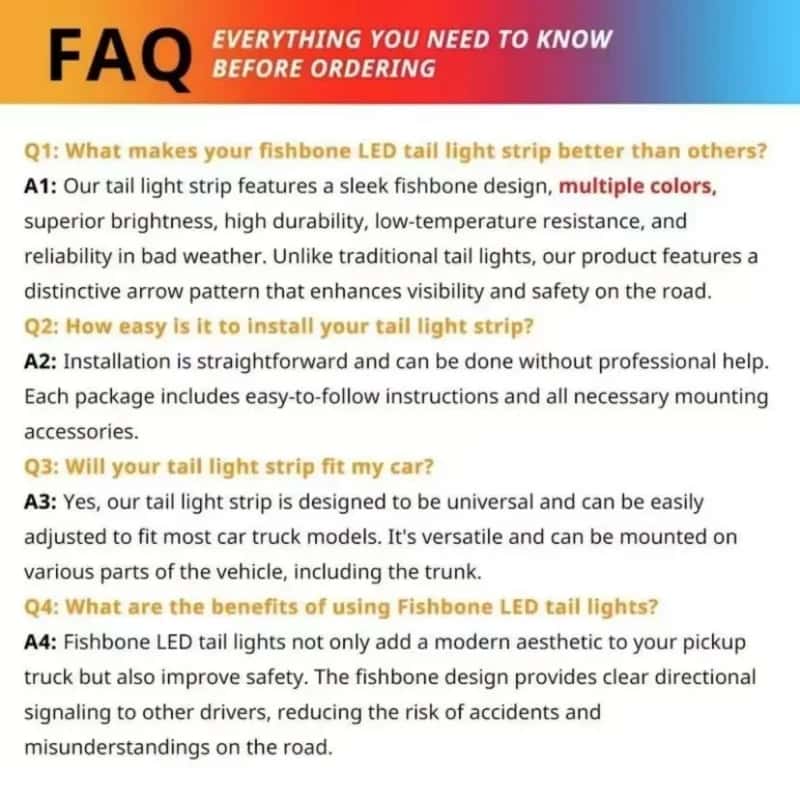 LED color tailgate light