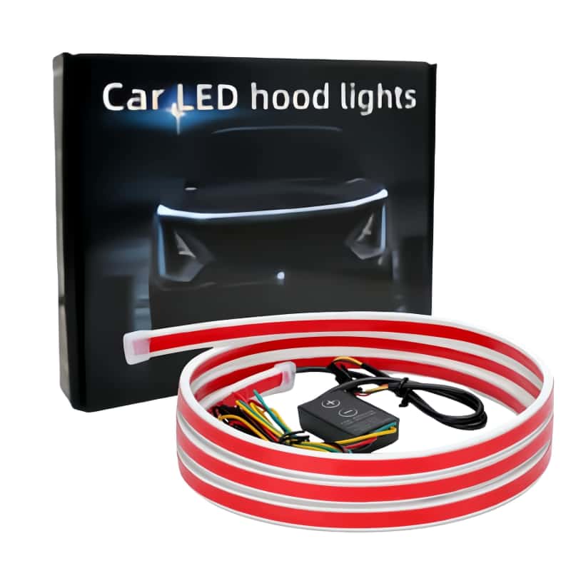 Car hood light bar