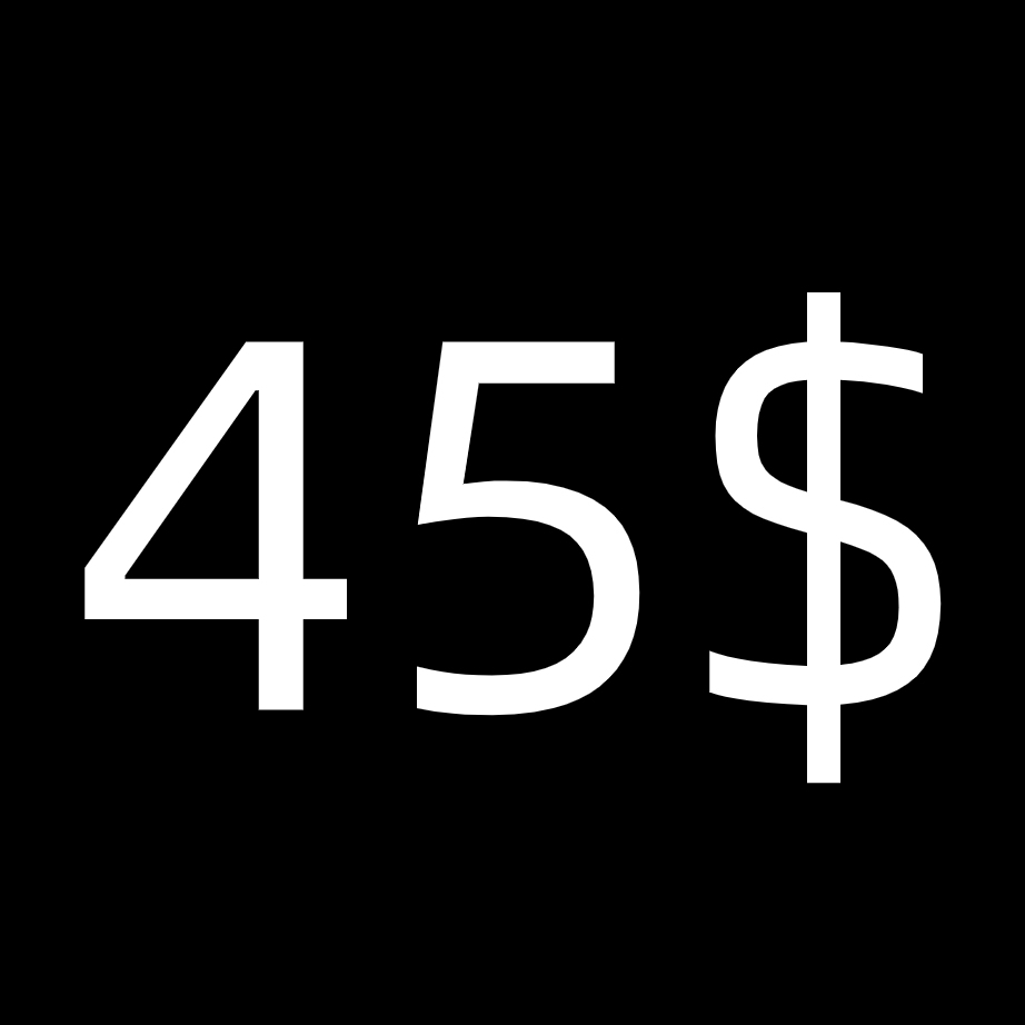 $45shipping fee